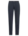 Phil Carter Man Pants Navy Size 32 Cotton, Elastane In Navy Blue