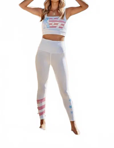 Phil Love American Kiss Activewear Set In Off-white