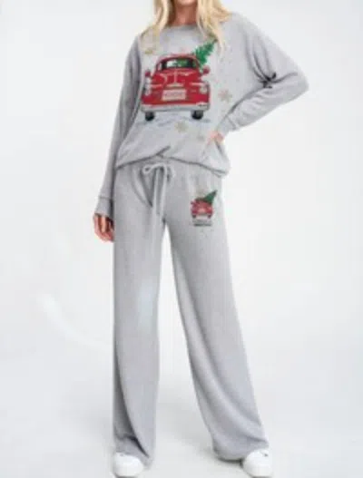 Phil Love Ho Ho Ho Holiday Set In Grey, Red, Green In Multi