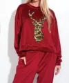 Phil Love Holiday Reindeer Set In Red In Red