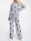 Phil Love Lightning Loungewear Set In Heather Grey In Grey