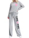 Phil Love Love Loungewear Set In Heather Grey In Grey