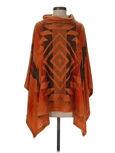 Pre-owned Phil Love Poncho In Orange