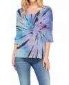 Phil Love Starburst Tie Dye Knit Top - Plus In Multi In Multi