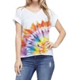 Phil Love Sunshine Tie Dye Top - Plus In Multi In Multi