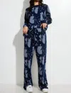 Phil Love Tie Dye Loungewear Set In Charcoal In Pink