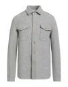 Phil Petter Man Shirt Light Grey Size Xl Merino Wool