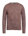 Phil Petter Man Sweater Chocolate Brown Size M Viscose, Polyamide In Brown