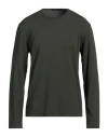 Phil Petter Man T-shirt Dark Green Size M Viscose, Elastane