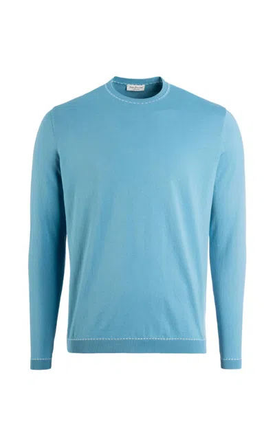 Phil Petter Men's Long Sleeve Linen Tee In Blue