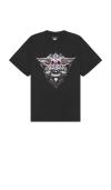 Philcos Aerosmith Pink Chrome Boxy Tee In Black