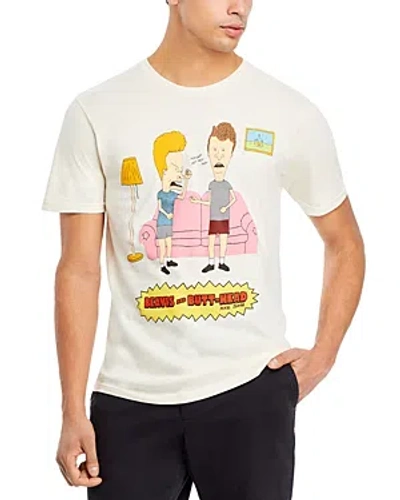 Philcos Beavis And Butt-head Uh Huh Cotton Graphic Tee In Natural