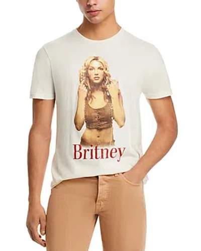 Philcos Britney Spears Cotton Graphic Tee In Natural