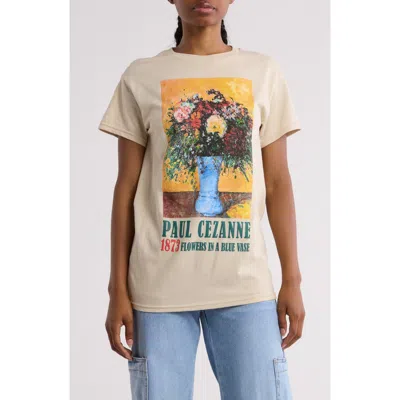 Philcos Cezanne Flowers Graphic Print T-shirt In Sand