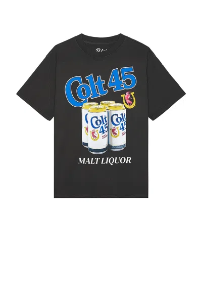Philcos Colt 45 Malt Liquor Boxy Tee In Black Pigment