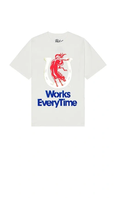 Philcos Colt 45 Works Every Time Boxy Tee In Cream Pigment