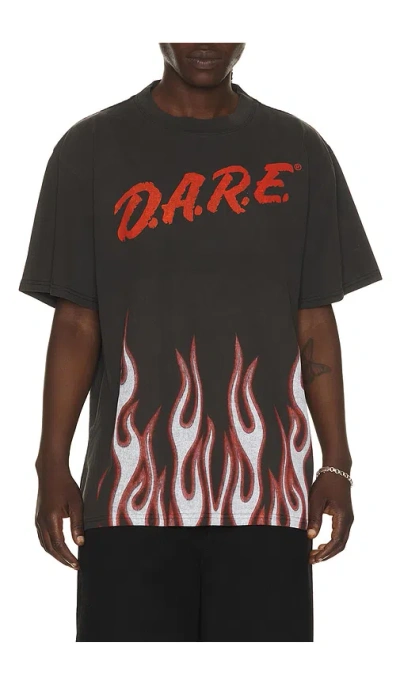 Philcos D.a.r.e. Flames Tee In Black