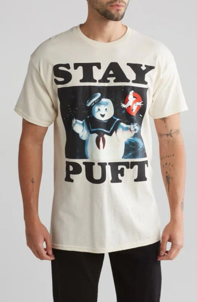 Philcos Ghostbusters Stay Puft Cotton Graphic T-shirt In Natural