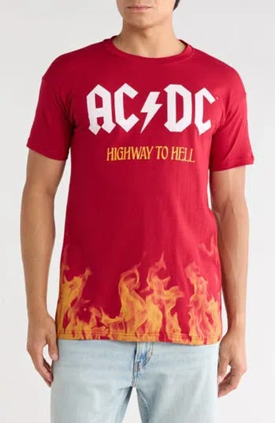 Philcos Highway To Hell Cotton T-shirt In Red