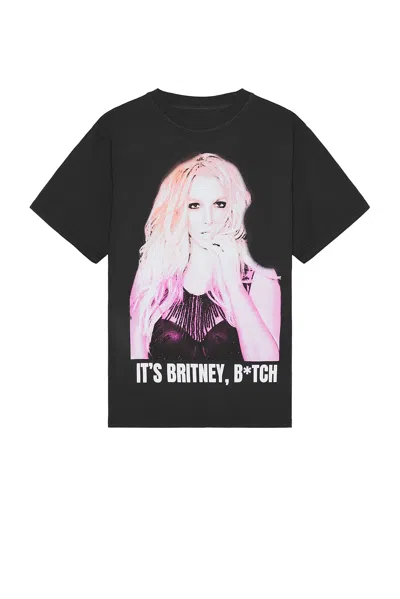 Philcos It's Britney Boxy Tee In Black Pigment