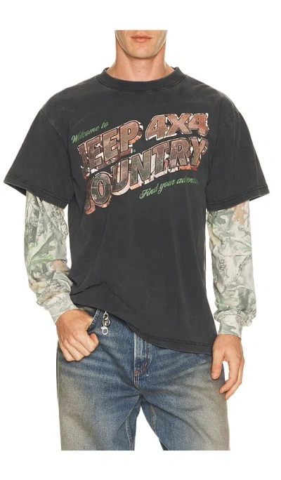 Philcos Jeep 4x4 Country Layered Tee In Multi