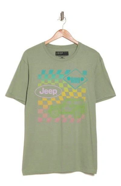 Philcos Jeep Graphic T-shirt In Sage