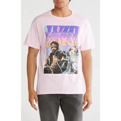 Philcos Jimi Hendrix Bike Graphic T-shirt In Pink