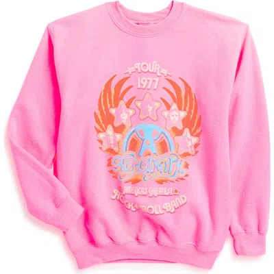 Philcos Kids' Aerosmith 1977 Tour Sweatshirt In Pink