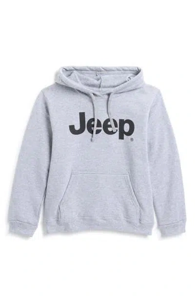 Philcos Kids' Jeep Forest Cotton Hoodie In Heather Sport Grey