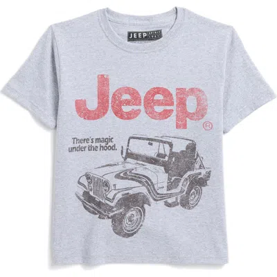 Philcos Kids' Jeep Magic Cotton Crew T-shirt In Heather Grey