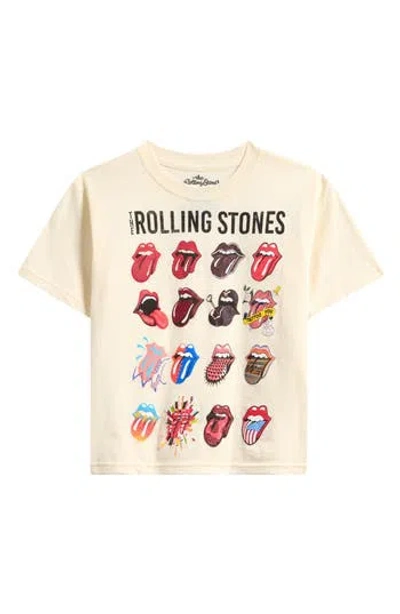 Philcos Kids' Rolling Stones Collection Cotton Graphic T-shirt In Neutral