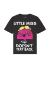 Philcos Little Miss Doesn't Text Back Tee In Black