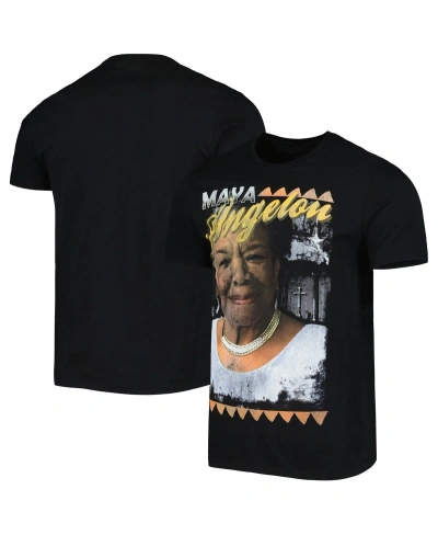 Philcos Men's And Women's Black Maya Angelou Graphic T-shirt