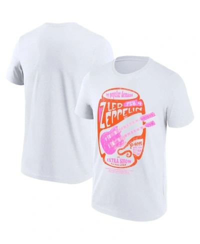 Philcos Men's And Women's White Led Zeppelin Graphic T-shirt