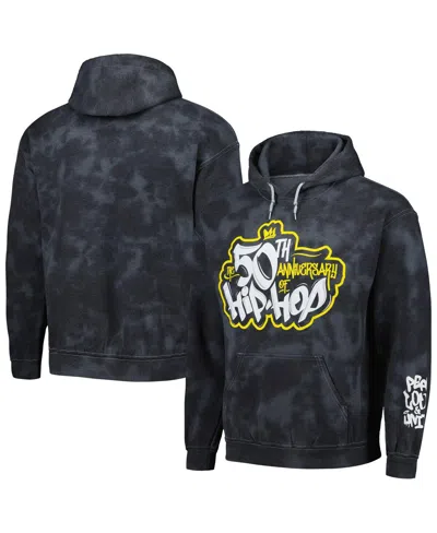 Philcos Men's Black 50th Anniversary Of Hip Hop Washed Graphic Pullover Hoodie