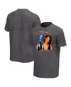 Philcos Men's Black Distressed Aaliyah Collage Washed Graphic T-shirt In Black