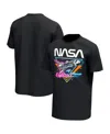 PHILCOS MEN'S BLACK NASA NEON GLOW T-SHIRT