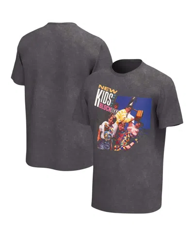 Philcos Men's Black New Kids On The Block Washed Graphic T-shirt