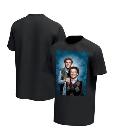 Philcos Men's Black Step Brothers Portrait Graphic T-shirt