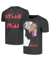 Philcos Men's Charcoal Bob Dylan Washed Graphic T-shirt In Charcoal