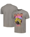 PHILCOS MEN'S CHARCOAL DISTRESSED DEF LEPPARD HIGH N' DRY WASHED GRAPHIC T-SHIRT