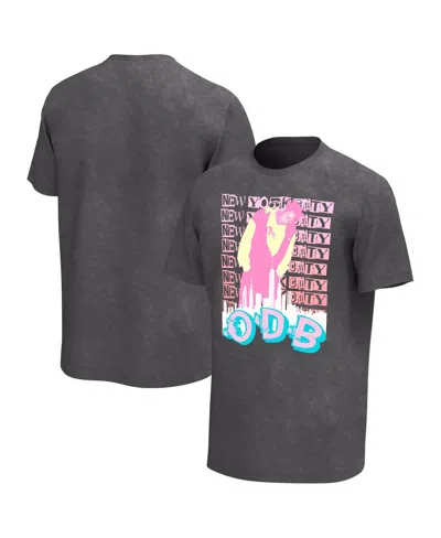 Philcos Men's Charcoal Odb Skyline Washed Graphic T-shirt