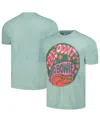 Philcos Men's Mint Distressed David Bowie Oddity Washed Graphic T-shirt In Mint