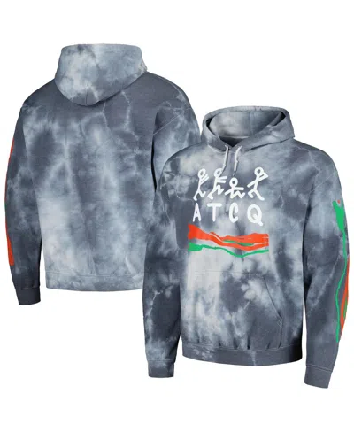 Philcos Men's Navy Distressed A Tribe Called Quest Washed Stick Figure Pullover Hoodie