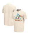 Philcos Men's Tan Pink Distressed Floyd World Tour 1973 Washed Graphic T-shirt In Tan
