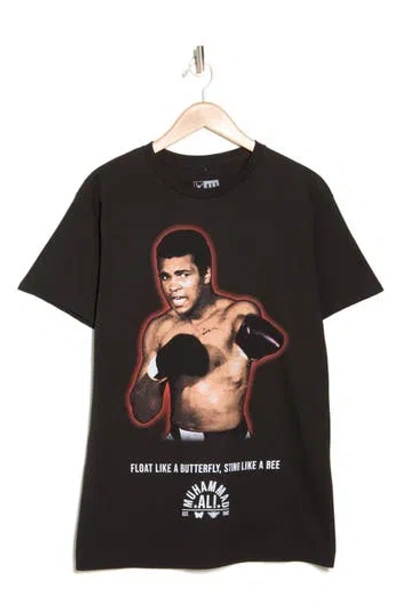 Philcos Muhammad Ali Sting Like A Bee Graphic T-shirt In Black