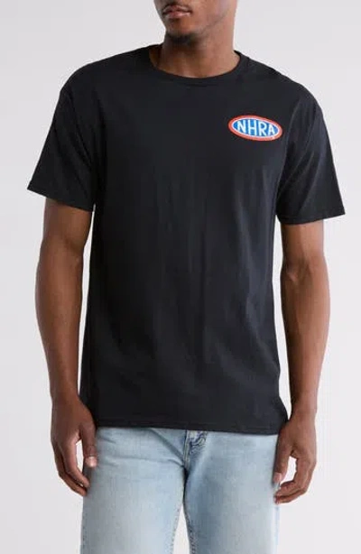 Philcos Nhra Cotton Graphic T-shirt In Black