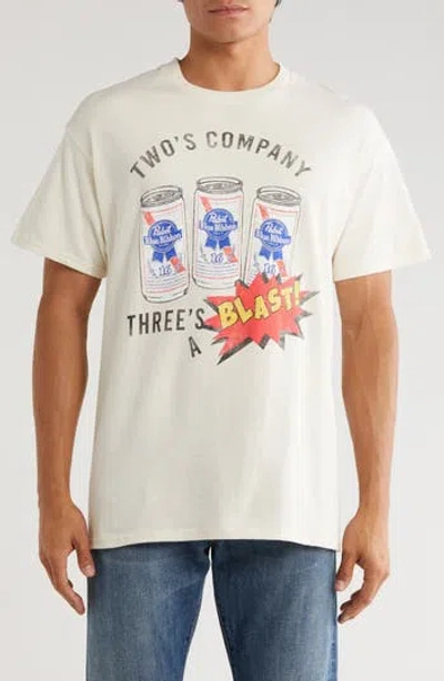 Philcos Pabst Two's Company Graphic T-shirt In White