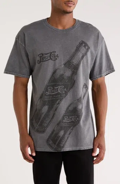 Philcos Pepsi Jumbo Bottles Cotton Graphic T-shirt In Gray