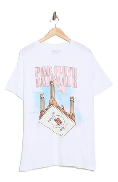 Philcos Pink Floyd Animals Graphic Print T-shirt In White